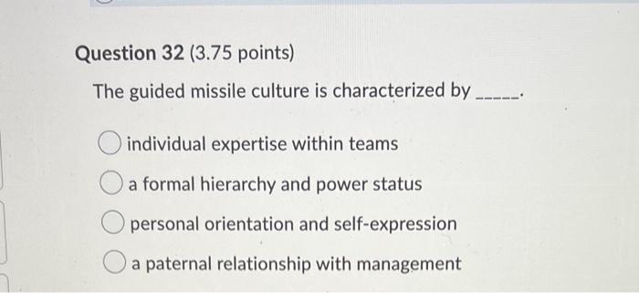 Question 27 (3.75 points) Identify a potential