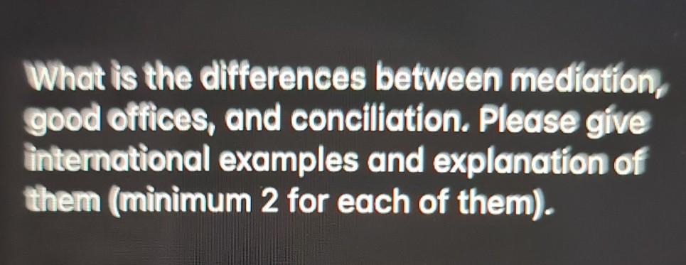Please explain the difference clearly and give