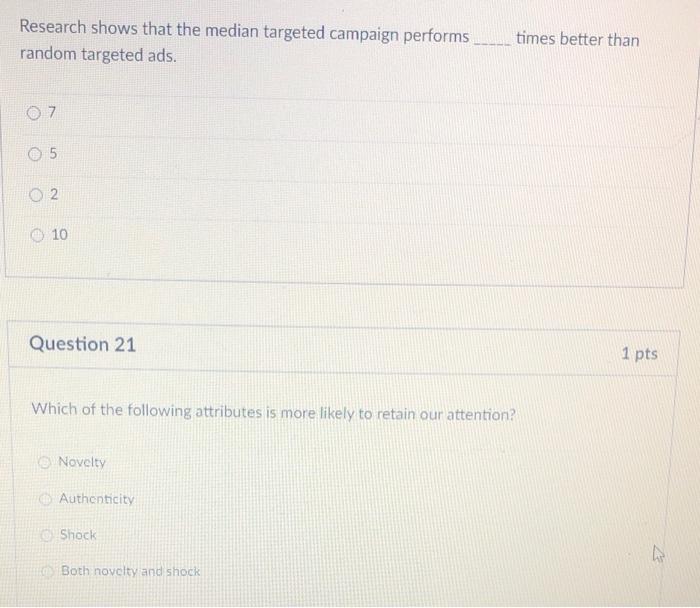 Research shows that the median targeted campaign