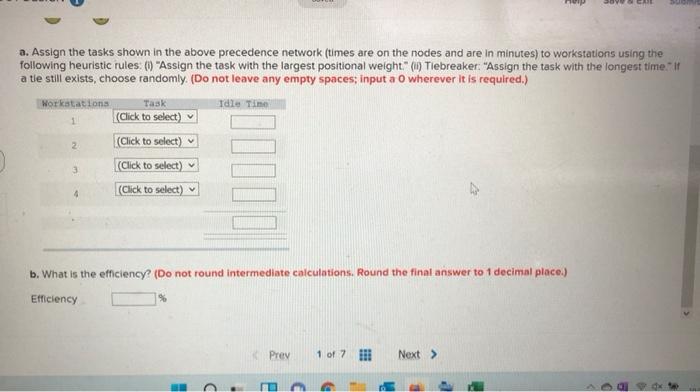 Problem 6-3 (L05) 1 A manager wants to assign