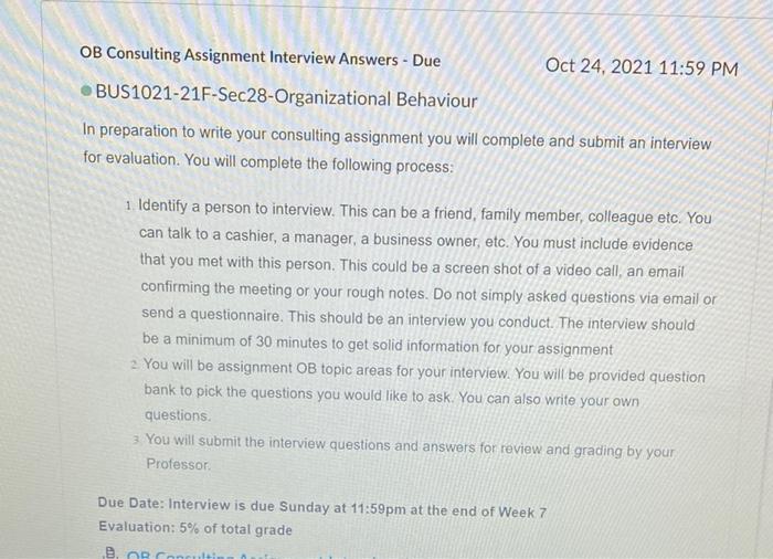 please reply as soon as possible OB Consulting