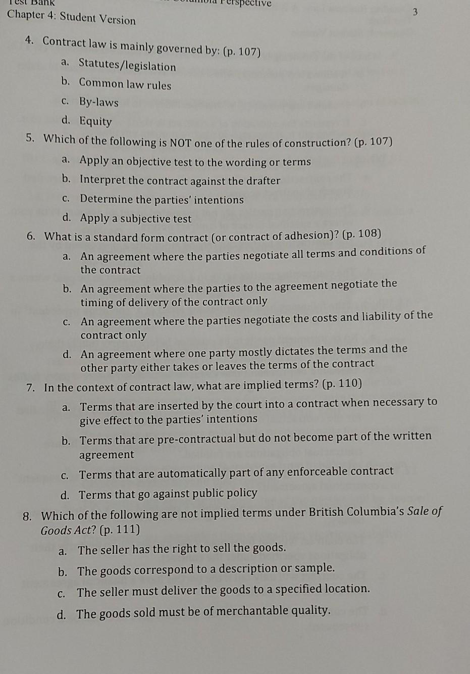 Chapter 4: Student Version Chapter 4: