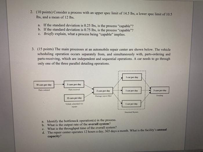 2. (10 points) Consider a process with an upper