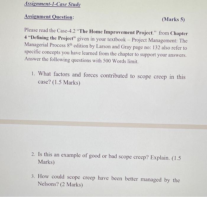 Assignment-1-Case Study Assignment Question: