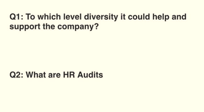 Q1: To which level diversity it could help and