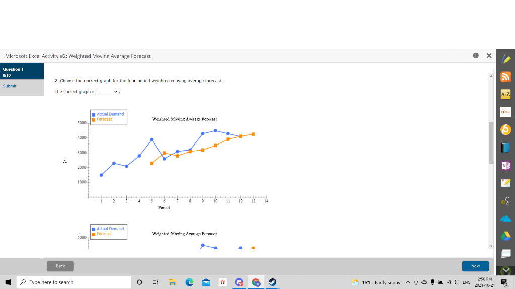 Microsoft Excel Activity #2: Weighted Moving
