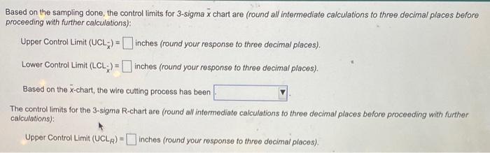 Refer to Table S6,1 - Factors for Computing