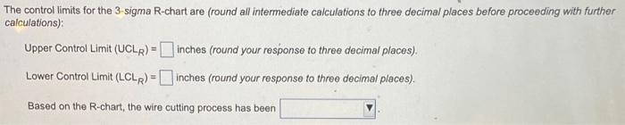 Refer to Table S6,1 - Factors for Computing
