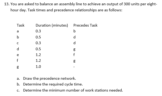 Please answer fast 13. You are asked to balance