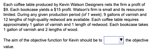 Each coffee table produced by Kevin Watson