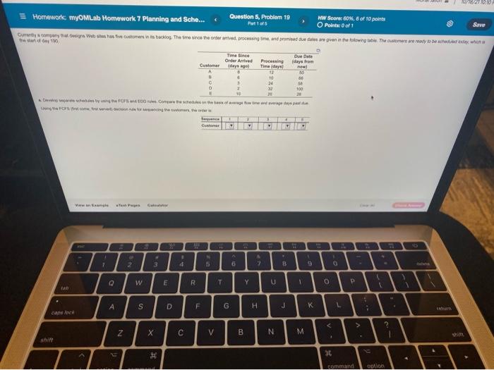 2010 = Homework: myOMLab Homework 7 Planning and