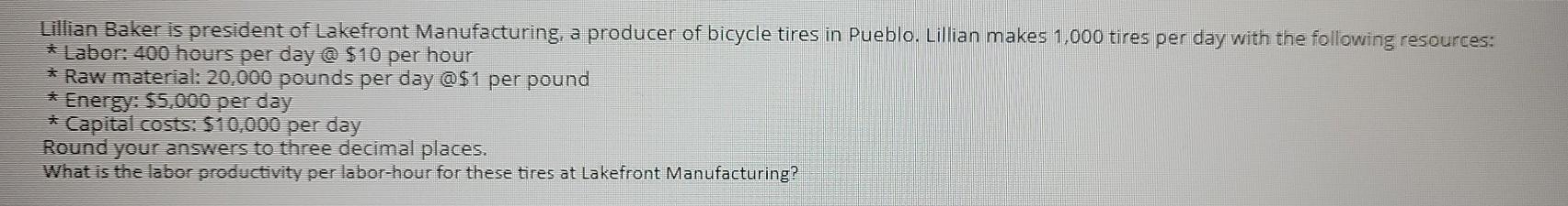 Lillian Baker is president of Lakefront