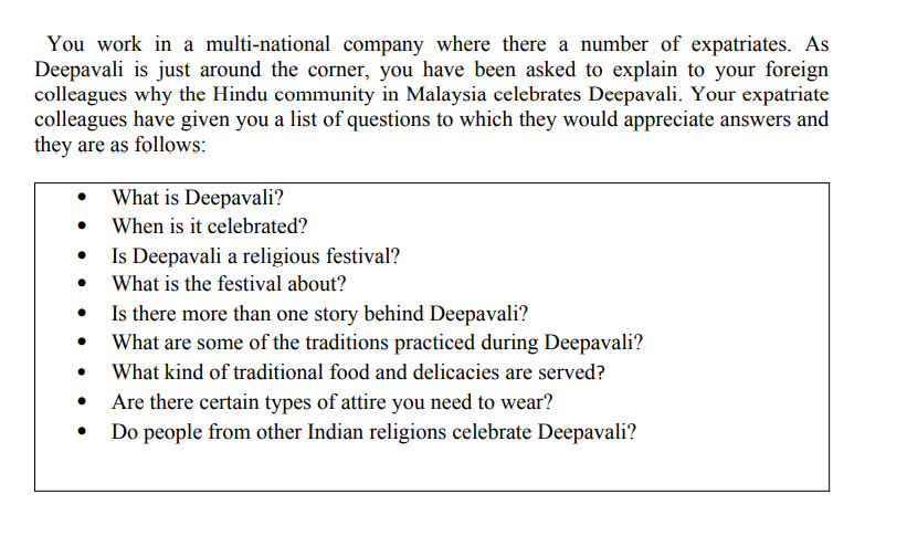 Write the speech that you will be making to your