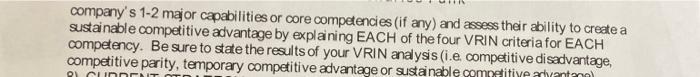 for Baidu Case study 7) SCA(VRIN) analysis: Using