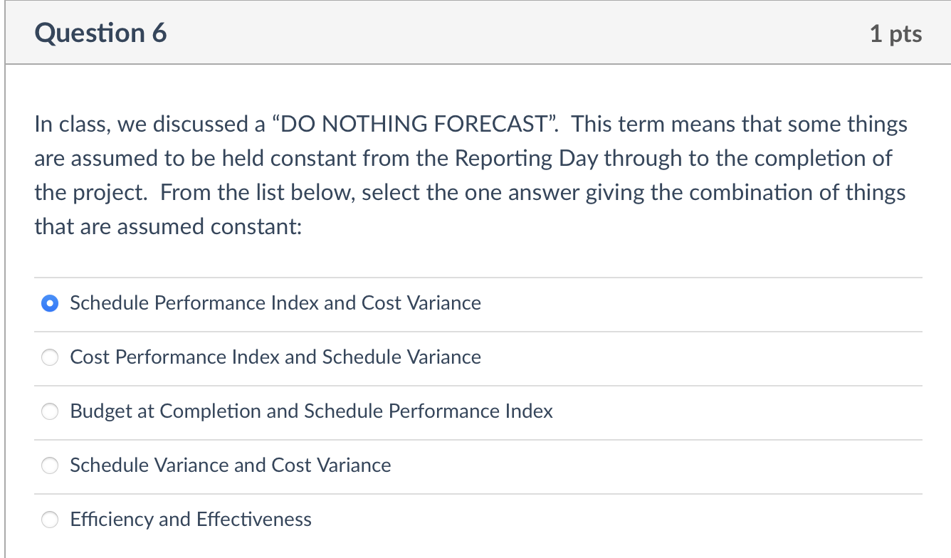 Question 6 1 pts In class, we discussed a DO