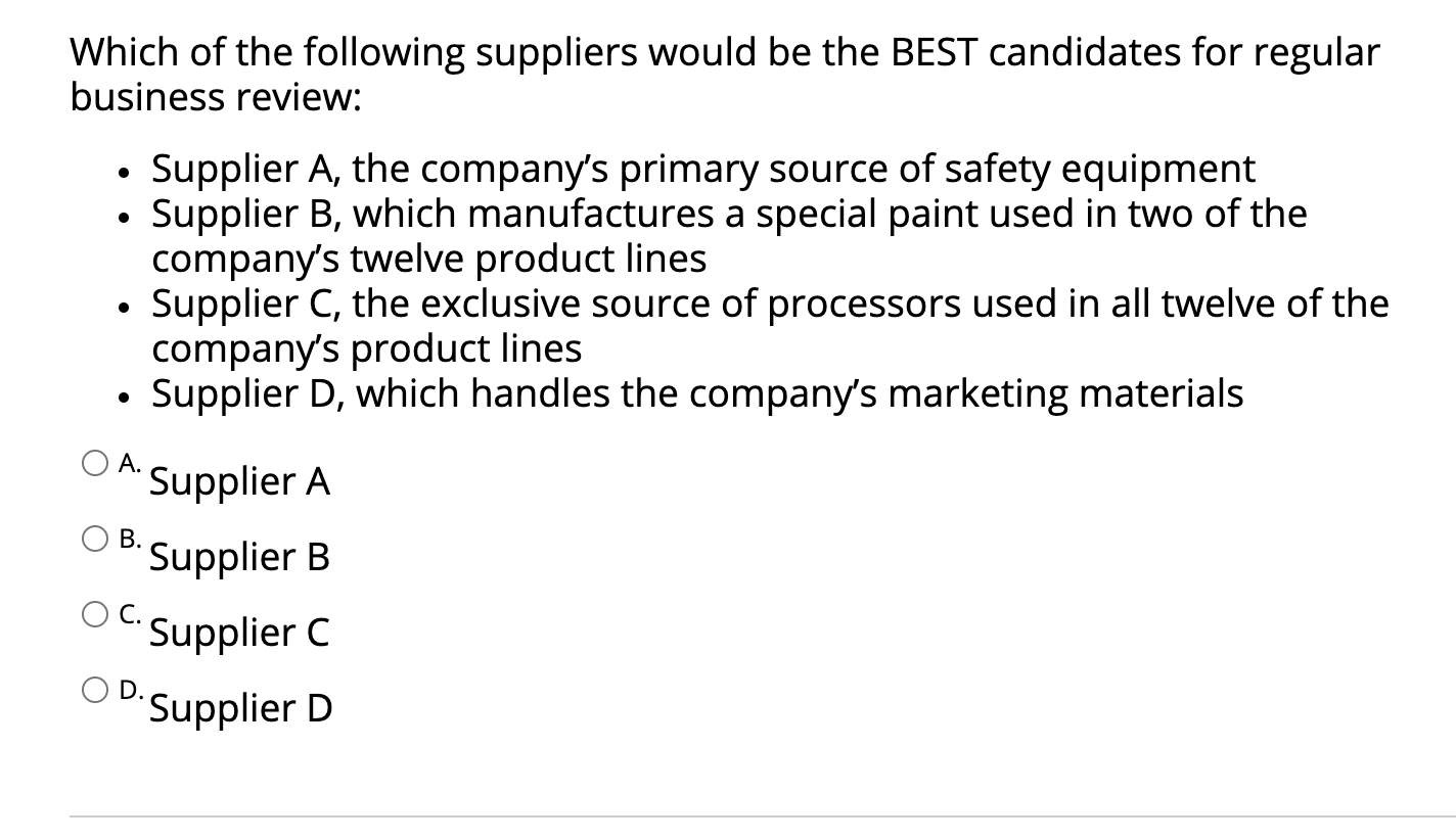 QUESTION 5 ABC Inc. modifies a part in such a way