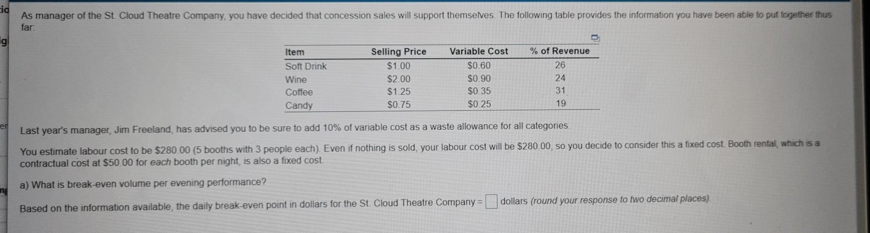 a.) given in the picture b.) how much wine would