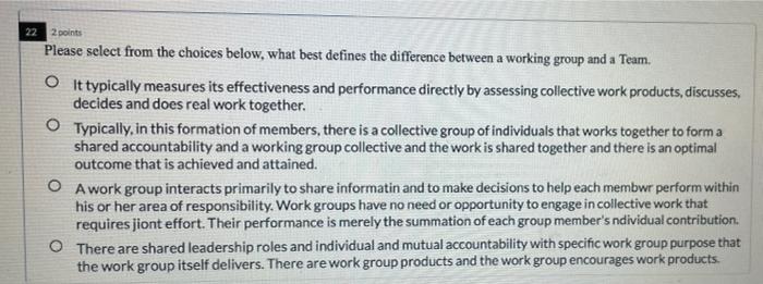 22 2 points Please select from the choices below,