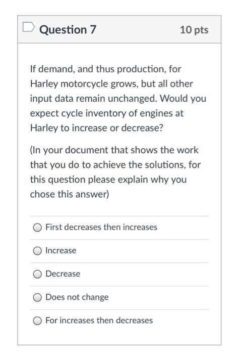 PLEASE JUST ANSWER QUESTION 7 and show work