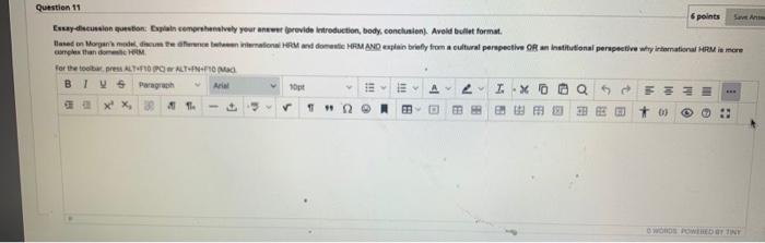 Sant Question 11 6 points Es-sition Explain