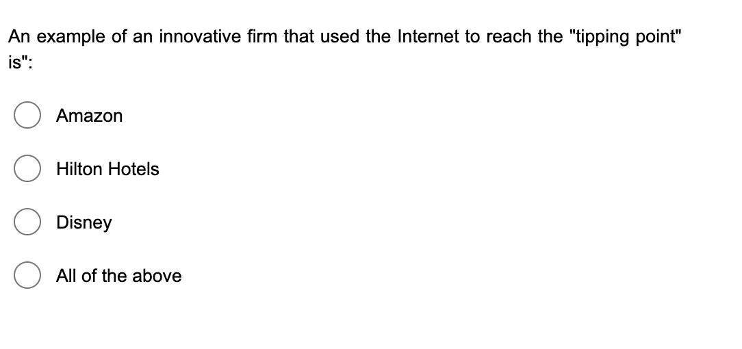 An example of an innovative firm that used the