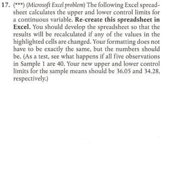 I think I need mean, range & control limits as