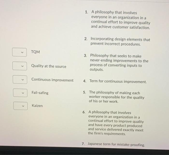 1. A philosophy that involves everyone in an