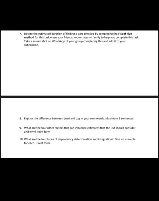 Assignment 4 - Estimating Techniques, constraints