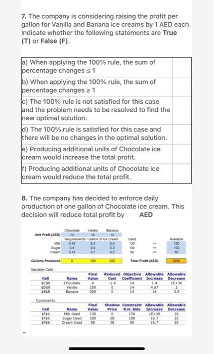 I need an answer for question 8 7. The company is