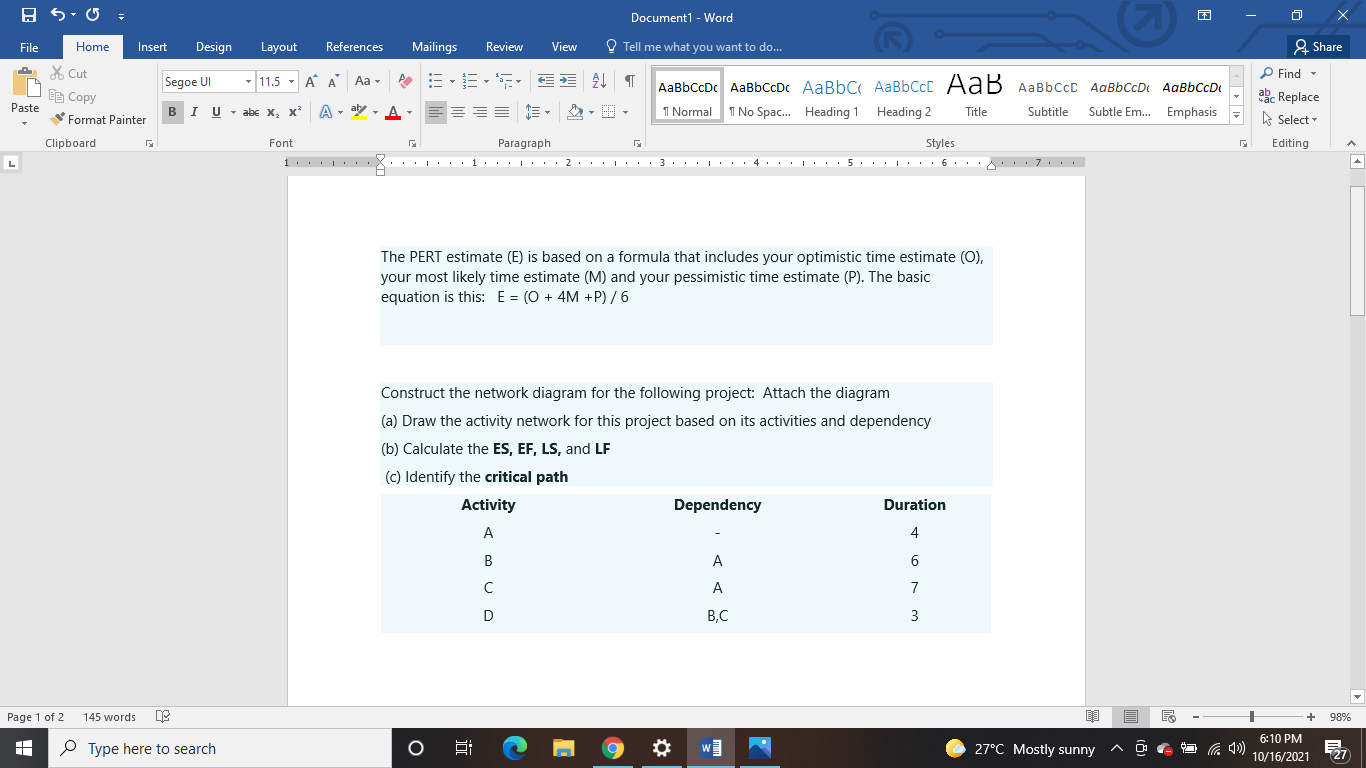 SUF Document1 - Word File Home Insert Design