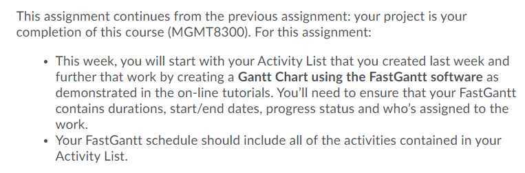 This assignment continues from the previous