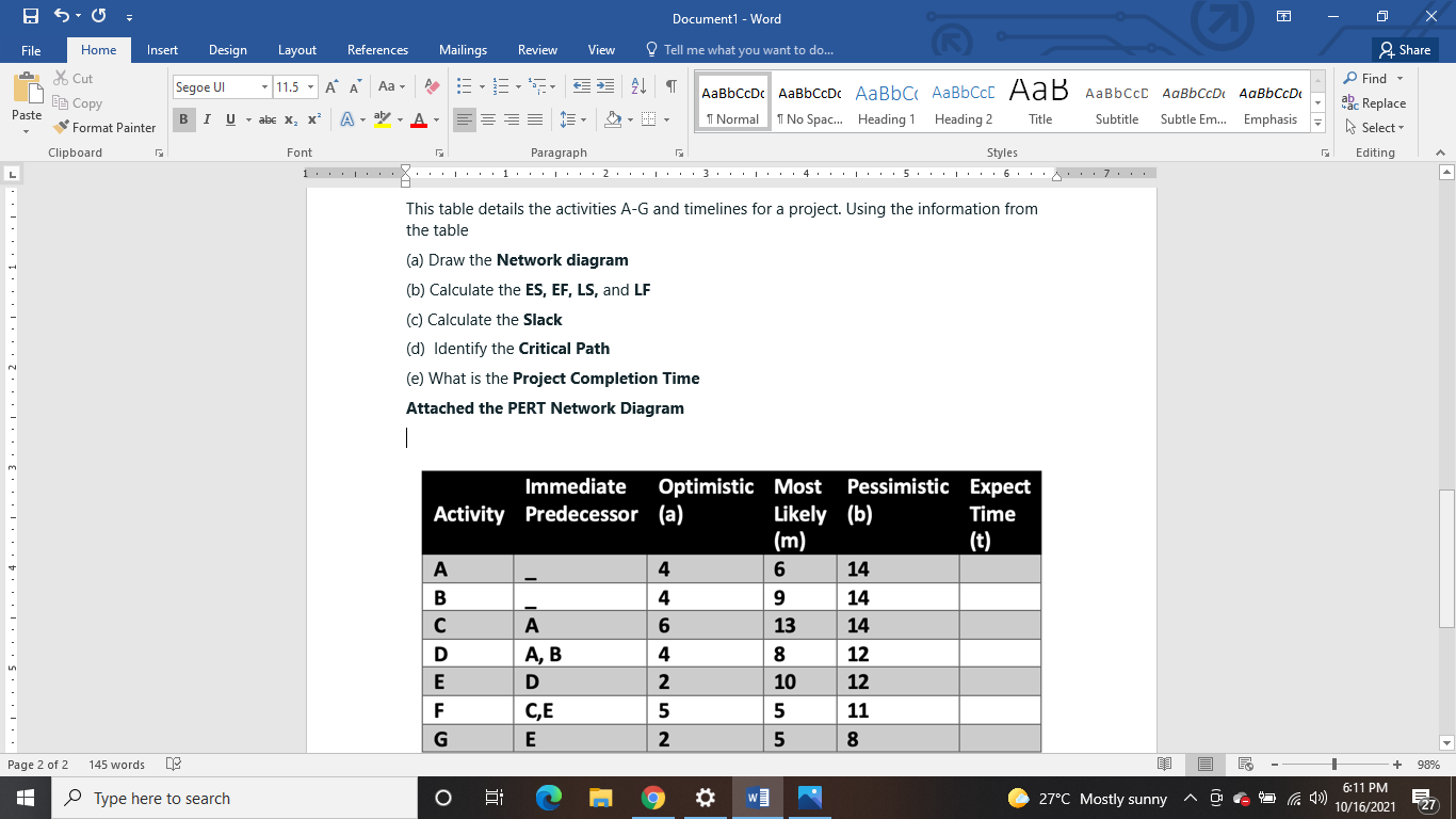 SUF Document1 - Word File Home Insert Design