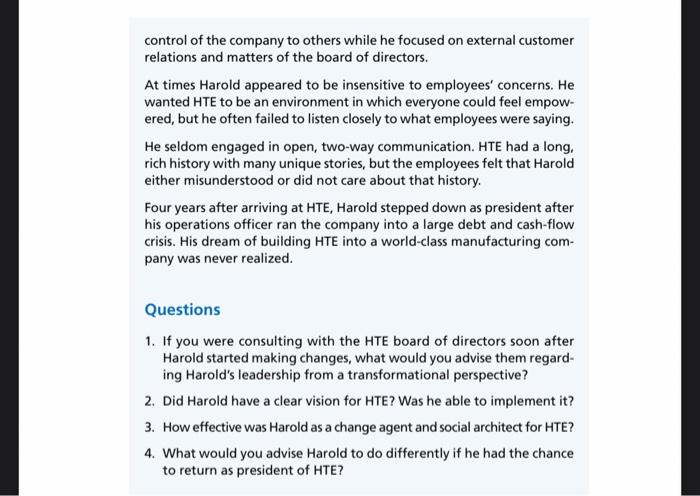 i need help with these questions The Vision