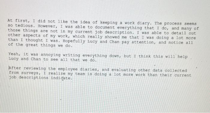 what step should lucy take next At first, I did