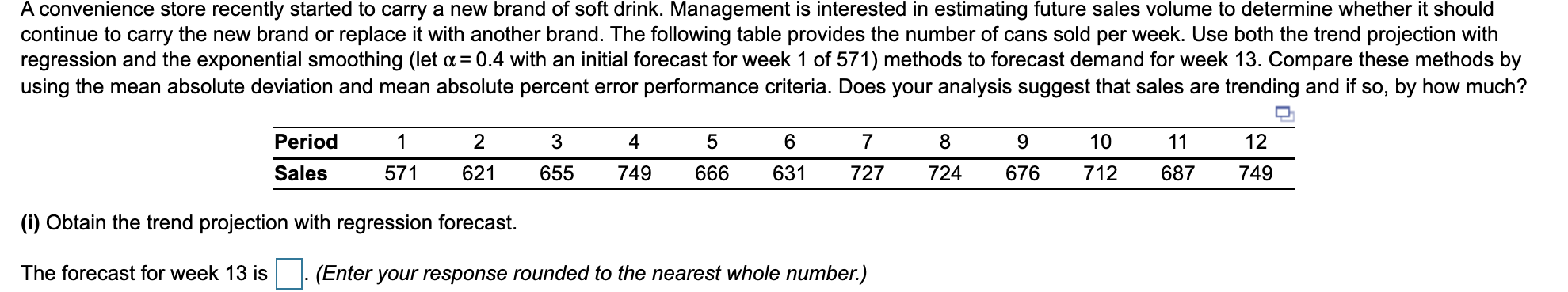 A convenience store recently started to carry a
