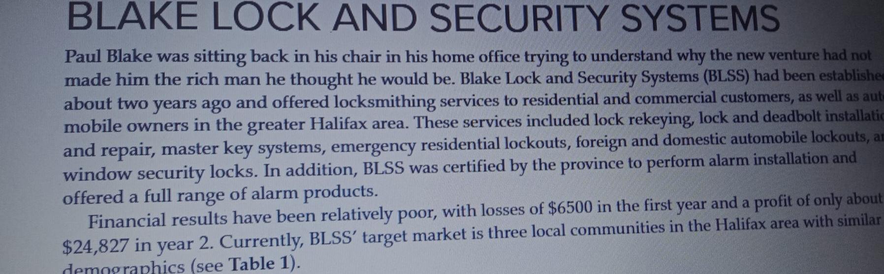 ans it BLAKE LOCK AND SECURITY SYSTEMS Paul Blake