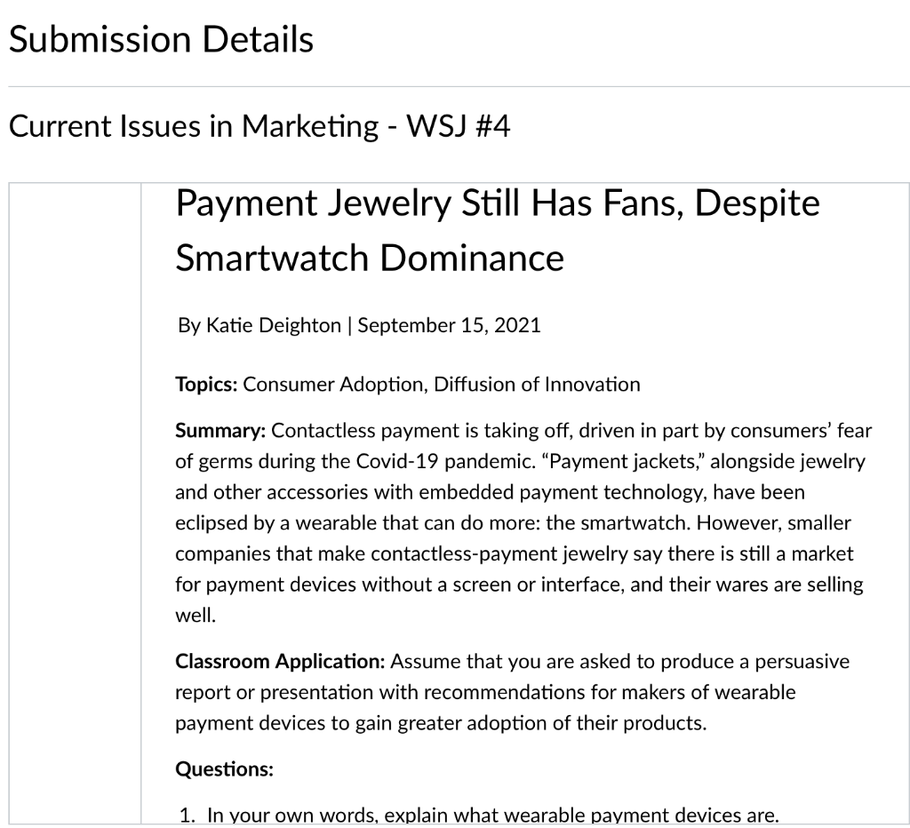 Submission Details Current Issues in Marketing -