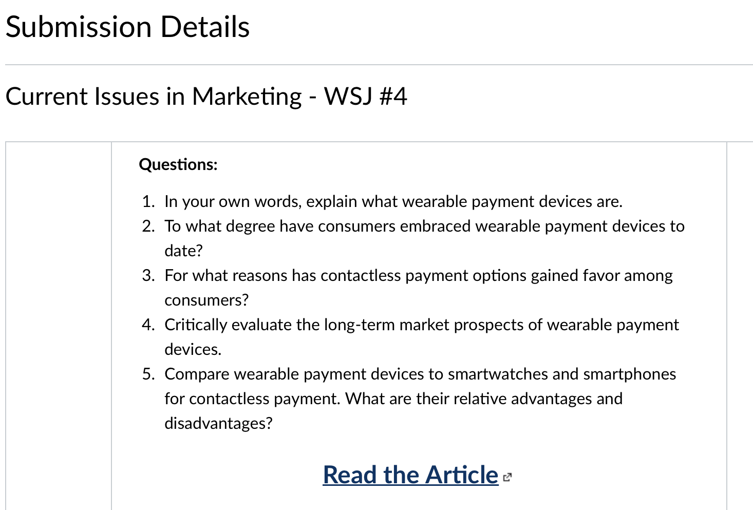 Submission Details Current Issues in Marketing -