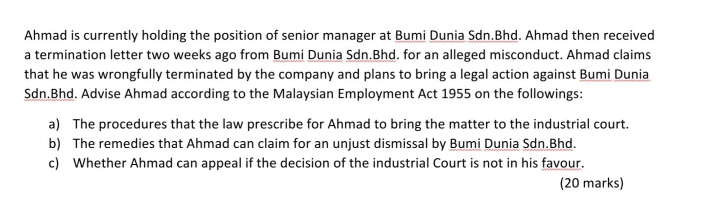 Ahmad is currently holding the position of senior