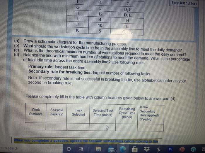 Or 2.1 stion Question: Time left 1:43:15 Please