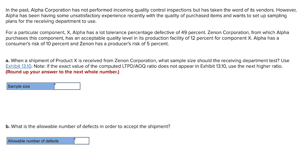 In the past, Alpha Corporation has not performed