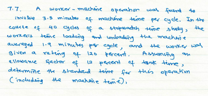 7.7. worker - machine operation was found to