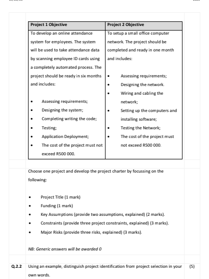 Project 2 Objective Project 1 Objective To