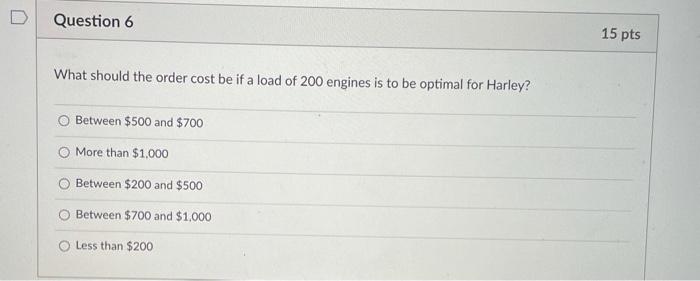PLEASE JUST ANSWER QUESTION 6 Question 6 15 pts