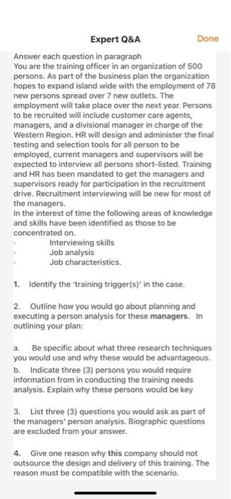 HR QUESTION Expert Q&A Done Answer each question