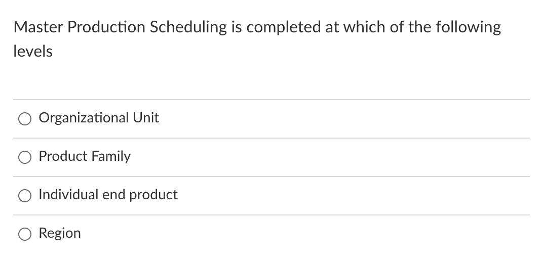 Which of the following is a valid objective