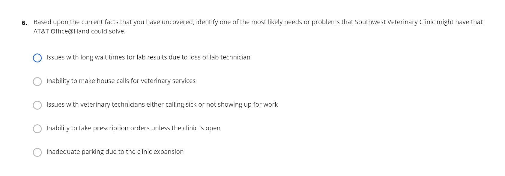 Which one is correct? 6. Based upon the current