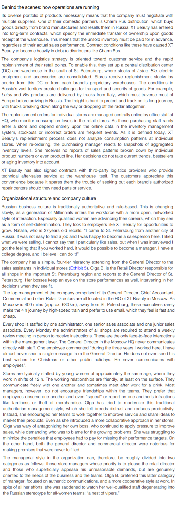 Question 4 [30 Marks] Create a Balanced Score