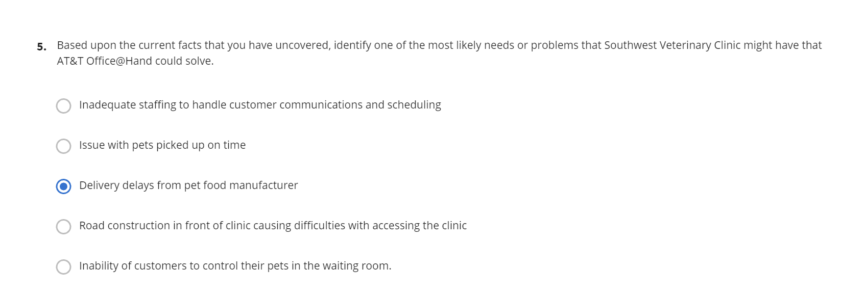 Which one is correct? 5. Based upon the current