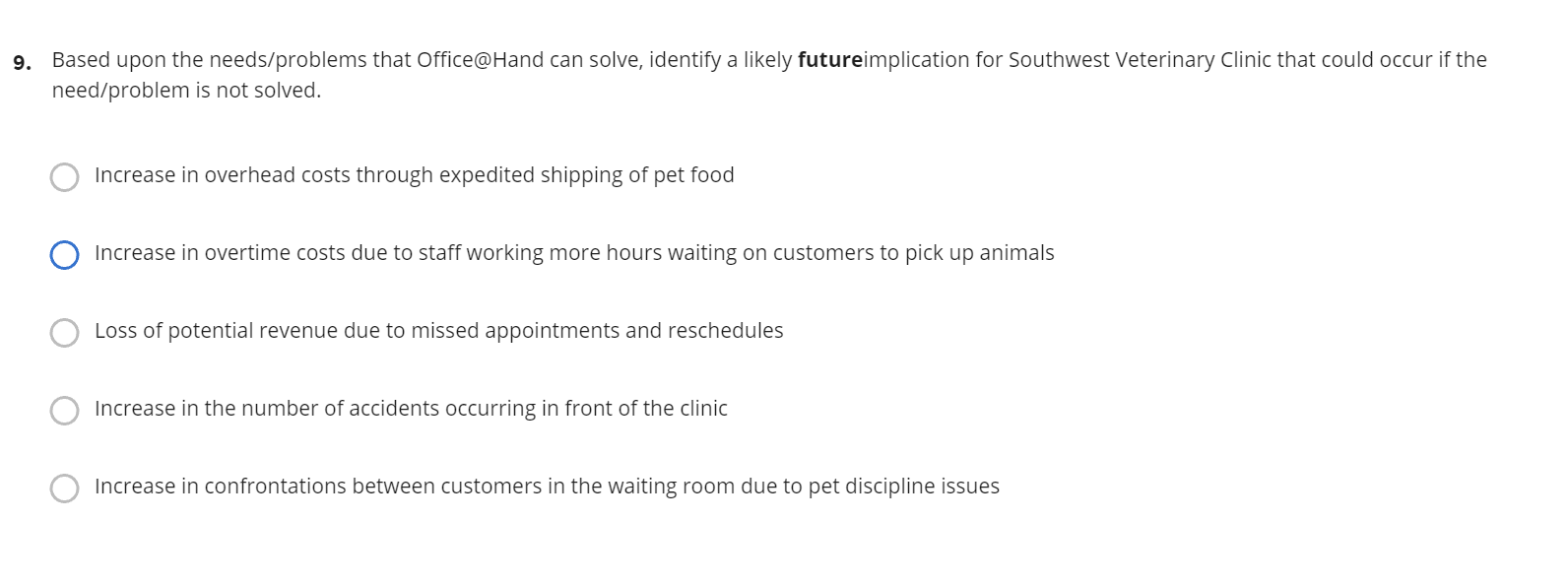 WHICH ONE IS CORRECT? 9. Based upon the